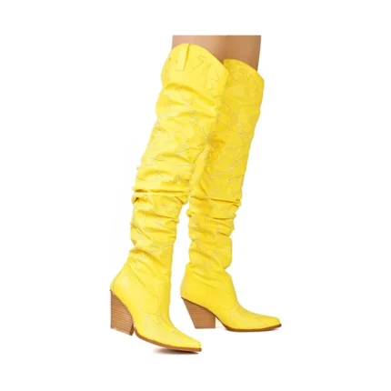 Kelsey-30 - Cape Robbin Cowboy Fashion Western Pointy Over The Knee Thigh High Boots